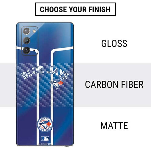MLB Toronto Blue Jays Alternate Jersey Galaxy Note20 5G Skin
